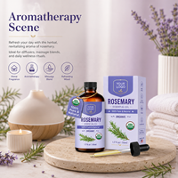 Minyak Esensial Rosemary Multi-Efek Perawatan Kulit Kepala Alami Herbal Bernutrisi Anti-Kusut untuk Pertumbuhan Rambut, Cocok untuk Semua Jenis Rambut