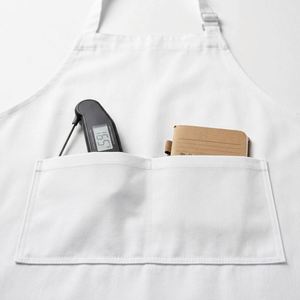 Lot de 15 tabliers ajustables pour adultes avec poches, pour femmes et hommes - en polyester, lavables en machine, pour la cuisine, la peinture, l'artisanat (blanc) - Product Image 3