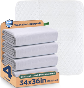 Venda quente 4-Layer Heavy Duty Reutilizável Puppy <span class=keywords><strong>Pee</strong></span> Pads 100% À Prova D' Água & Máquina Lavável Pet Treinamento Essencial para Cães - Product Image 1