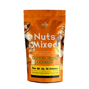 Tùy chỉnh in resealable rang đậu phộng hồ trăn hạt điều Snack khô hạt bao bì dây kéo đứng lên túi - Product Image 3