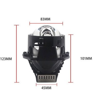 เลนส์ LED แบบเมทริกซ์ S2 ขนาด 3.0 นิ้ว รูปทรงกลม มุมลำแสง 60 องศา IP65 สำหรับไฟรถยนต์ - Product Image 1