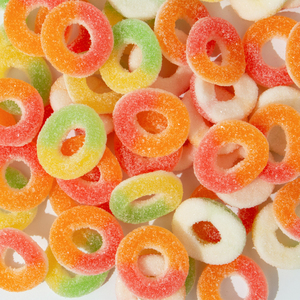 Factory Wholesale Bulk Customized Fruity Jelly Gummy Ring Sour <strong>Christmas</strong> Circle Ring Gummies Halal Low Price Soft <strong>Sweets</strong> - Product Image 4