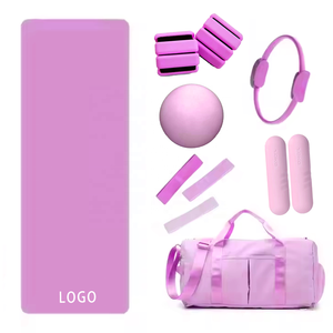Biểu Tượng Tùy Chỉnh Phòng Tập Thể Dục Yoga Bóng & Vòng Tròn Pilates Vòng Tập Thể Dục Kit Silicone Mắt Cá Chân Trọng Lượng Căng Ban Nhạc Kháng Pilates Kit Set - Product Image 6