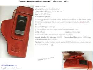 ซองปืนหนังแท้แบบ IWB/<span class=keywords><strong>OWB</strong></span> สำหรับพกพาซ่อนเร้น วัสดุนุ่ม สำหรับผู้ชายและผู้หญิง - Product Image 6