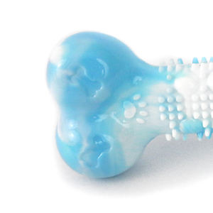 Juguete Masticable Interactivo para Perros, Ecológico y Duradero, de TPR, con Forma de Hueso, Bicolor, con Sonido, 17*7.5*3.8cm, Diseño de Dibujos Animados, para Regalo o Bolsa de Juego - Product Image 3