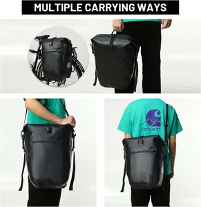 Sac de Selle de Vélo de Route et de <span class=keywords><strong>VTT</strong></span> Imperméable en TPU à la Mode 20-36L Voyage en Plein Air Cyclisme <span class=keywords><strong>Porte</strong></span>-Bagages Arrière Unisexe Accessoires de Vélo - Product Image 6