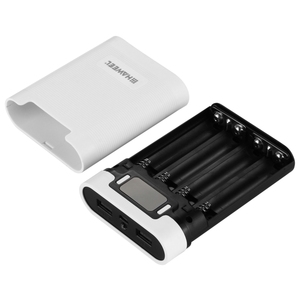 Boîtier de batterie externe HAWEEL DIY 4 x <span class=keywords><strong>18650</strong></span> (batteries non incluses) 10000 mAh avec écran LCD, 2 sorties USB et affichage - Product Image 2