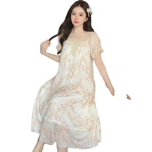 Ensemble de pyjama d'été <span class=keywords><strong>en</strong></span> gros Yi : <span class=keywords><strong>Nuisette</strong></span> élégante et pantalon de pyjama avec <span class=keywords><strong>nuisette</strong></span> <span class=keywords><strong>en</strong></span> maille pour <span class=keywords><strong>femme</strong></span> - Product Image 2