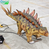 Système sonore réaliste pour parc d'attractions, dinosaure mécanique électrique, dinosaure animatronique grandeur nature, simulation réaliste de Stégosaure