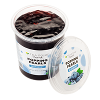 Vente directe d'usine TeaZone Perles éclatantes à la saveur de myrtille Qualité supérieure Pot de 2 lb Durée de conservation de 18 mois
