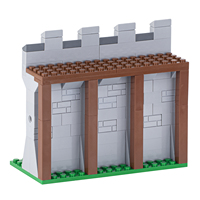 Château médiéval de la série MOC, briques de construction compatibles avec la collection de construction MOC, jouet d'architecture