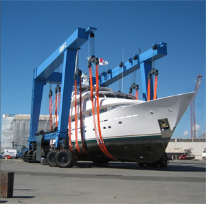 เครนยกของไฮดรอลิกแบบยูนิเวอร์แซลสำหรับเรือยอชท์ รับน้ำหนักได้ 40 ตัน พร้อมเครื่องยนต์และส่วนประกอบหลักของมอเตอร์ ผลิตในประเทศจีน - Product Image 5