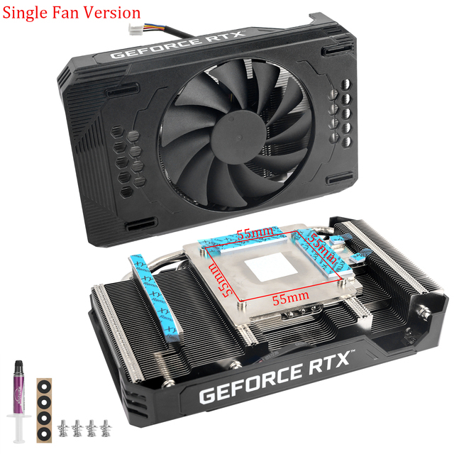 New PNY RTX 3060 GPU ヒートシンクとファン交換用 RTX A4000用