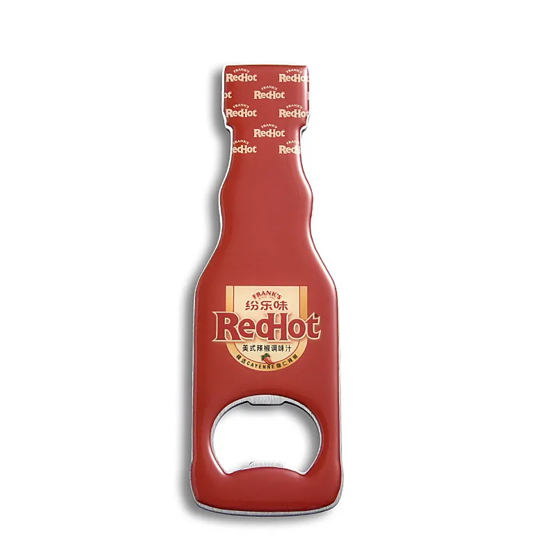 Best Selling Personalized Custom Logo Compact Exquisite Metal Fridge Magnet Beer Bottle Opener