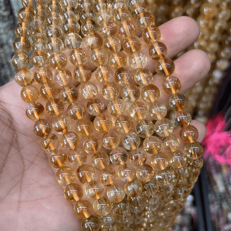 Natural Amethyst White Crystal Beads Simple