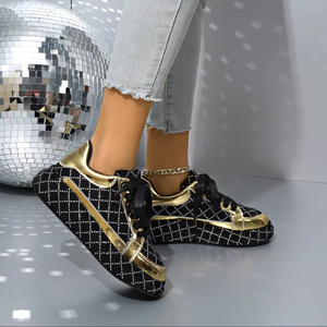 OEM <span class=keywords><strong>scarpe</strong></span> alla moda da <span class=keywords><strong>donna</strong></span> Multicolor con diamanti lucidi versatili taglie Extra grandi 35-42 - Product Image 3