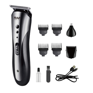 Tondeuse professionnelle RAF 3 en 1 <span class=keywords><strong>pour</strong></span> <span class=keywords><strong>oreilles</strong></span>, <span class=keywords><strong>nez</strong></span> <span class=keywords><strong>et</strong></span> cheveux, rasoir <span class=keywords><strong>pour</strong></span> hommes, machine à couper la barbe, USB, vintage T9 Hair Profe - Product Image 5