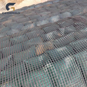 30-1000kn độ bền kéo cao polyester <span class=keywords><strong>geogrid</strong></span> PVC tráng vật nuôi geomalla cho đất tăng cường giữ lại tường - Product Image 4