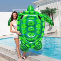 Radeau flottant gonflable gonflable de flotteur de piscine de tortues de mer de taille adulte