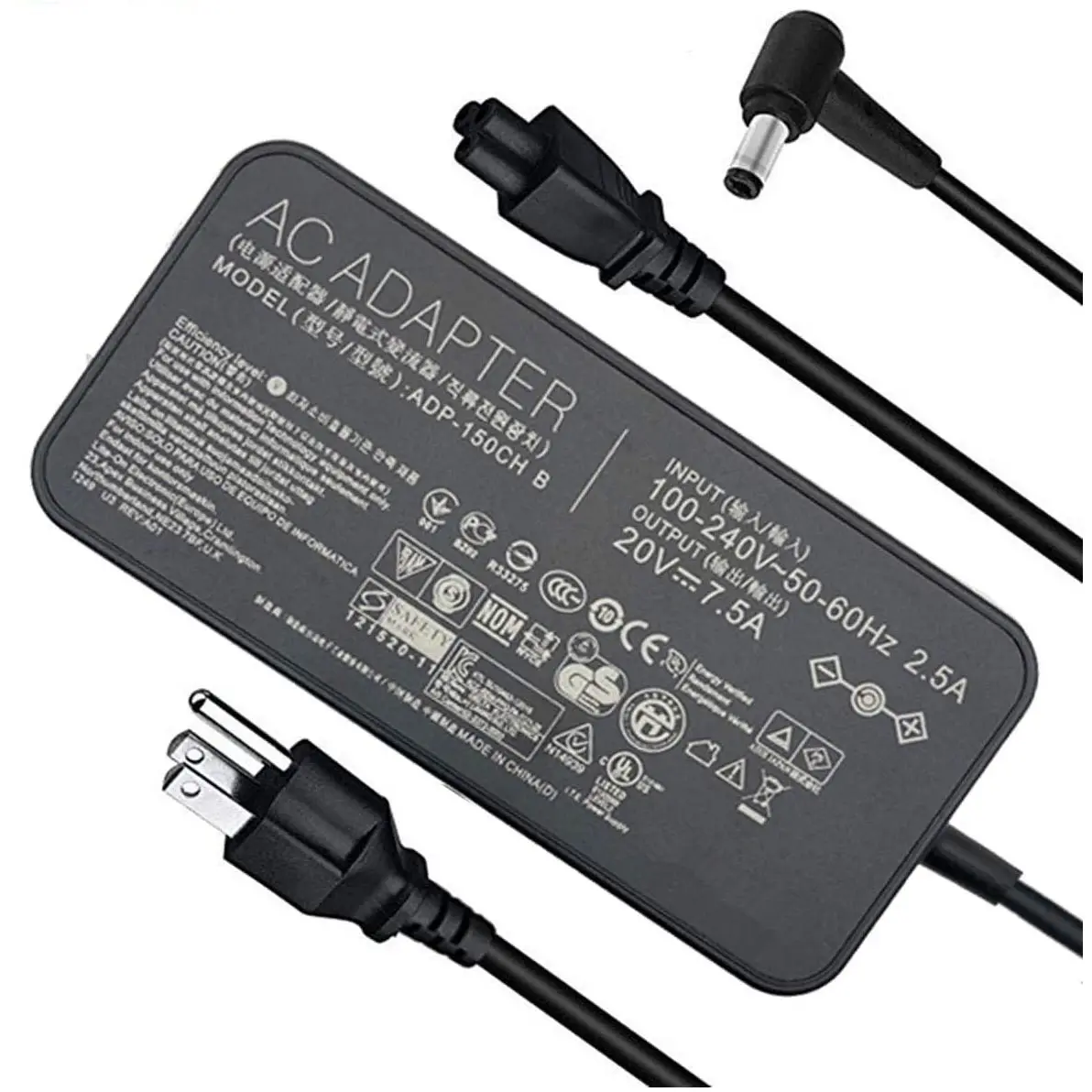 Substituição do carregador do adaptador AC 20V 7.5A 150W para Asus ADP-150CH B ADP-150CH BB A18-150P1A 0A001-00081500