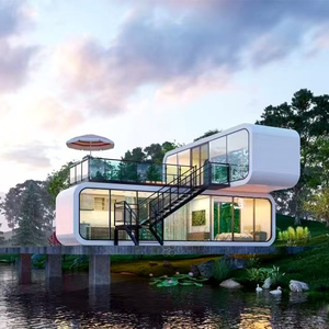 Contenedor prefabricado extensible móvil plegable de lujo, casa de playa, villas, casas prefabricadas de 20 pies con baño, casas, cabina de manzana - Product Image 6