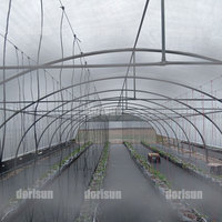 Grande serre agricole durable Tunnel élevé à faible coût Cadre froid PE Maison et agriculture commerciale