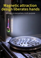 Lampe torche LED EDC multifonctionnelle à haute luminosité, petite, RGB, blanche, jaune, UV, rechargeable par USB, avec clip magnétique, DT011