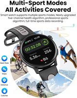 Montre connectée pour homme et femme, GPS, écran AMOLED, boussole, baromètre, altimètre, suivi d'activité sportive 100+, étanche 3ATM