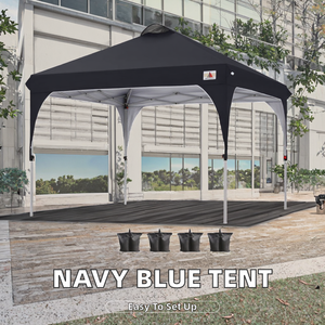 เต็นท์กันสาดเหล็กพับได้ ABCCANOPY สีน้ำเงินกรมท่า แบบกำหนดเอง ติดตั้งง่าย สำหรับงานกลางแจ้ง ปาร์ตี้ งานสังสรรค์ มีมุ้งกันยุงเป็นตัวเลือกเสริม - Product Image 2