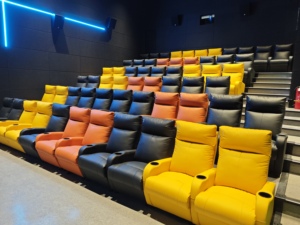 Fauteuils de cinéma modernes en gros, sièges d'auditorium avec porte-gobelets pour mobilier de salle de cinéma - Product Image 4