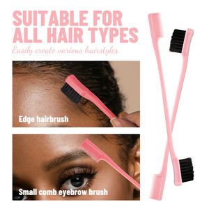 Ensemble de 4 brosses et peignes à cheveux <span class=keywords><strong>Brosse</strong></span> à cheveux en plastique <span class=keywords><strong>Brosse</strong></span> à cheveux à picots <span class=keywords><strong>Brosse</strong></span> à cheveux à queue de rat et <span class=keywords><strong>peigne</strong></span> à dents larges <span class=keywords><strong>pour</strong></span> hommes et femmes - Product Image 4
