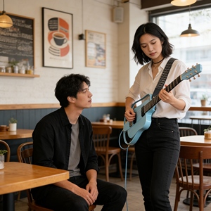 Guitare électro-acoustique personnalisée en gros, style rétro intelligent pour l'exportation transfrontalière et les magasins <span class=keywords><strong>de</strong></span> <span class=keywords><strong>musique</strong></span> - Product Image 2