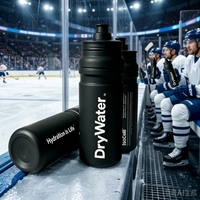 Bouteille d'eau de sport personnalisée en gros de 750 ml pour vélo, type à pression, sans BPA, anti-fuite, compatible lave-vaisselle, finition mate pour le camping