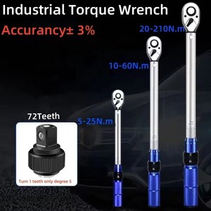 ประแจวัดแรงบิดแบบมืออาชีพ OEM ขนาด 3/8" 1/2" แบบสองสเกล 72 ฟัน ความแม่นยำสูง สำหรับงานอุตสาหกรรม แบบสองทิศทาง - Product Image 3