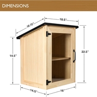 Caja de almacenamiento de madera maciza, exhibición creativa de correo al aire libre y gabinete de almacenamiento de archivos de libros para el hogar, caja de libros de biblioteca para compartir libros