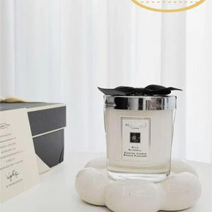 Bougie aromathérapeutique en cire de soja, porte-vente à vent bleu, moderne, pour la maison, intérieur, parfum longue durée, cadeau de <span class=keywords><strong>vacances</strong></span>, Ramadan, anniversaire - Product Image 4