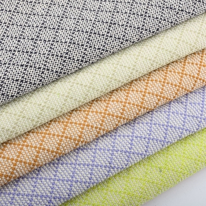 Fabrication en usine de textiles de maison, <span class=keywords><strong>tissu</strong></span> tendance confortable en fibre de <span class=keywords><strong>lin</strong></span> teint en fil <span class=keywords><strong>beige</strong></span> gris tissé/ - Product Image 2