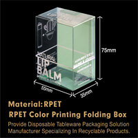 Anpassbare Transparente PVC PET Kunststoffboxen, Individuelles Logo Akzeptiert, für Pflanzen-Geschenkverpackungen, Faltbar und Flexibel