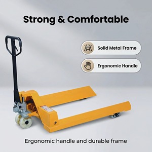 Transpaleta <span class=keywords><strong>Manual</strong></span> de Alta Calidad de 2000 kg, Carretilla Elevadora para el Transporte de Cargas Grandes, para el Manejo de Rollos de Papel - Product Image 6