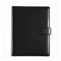 Porte-documents en cuir PU personnalisé avec logo en relief, imperméable, résistant à l'usure, format A4, pour entreprise