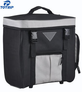 कस्टम वाटरप्रूफ हल्के पकने काले 30x30x14 सेमी बाइक रियर हैंडलबार बैग बैग बैग - Product Image 1