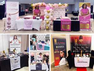 Pop Bundle Portable Retractable Banner Backdrop Runner 8x10ft Trade Show Package Roll up Aluminum Alloy Business Bundle - Product Image 3