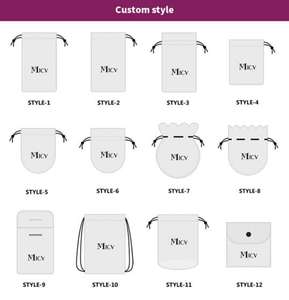 Bestpackaging lüks ipek saten takı paket ambalaj İpli çanta Jewel hediye çantası özel takı kılıf çanta için logo ile - Product Image 4