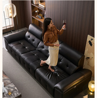 139030 Professionelle Wohnzimmer- & Hotelmöbel Anpassbare Größe & Farbe Modernes Luxus-Ledersofa