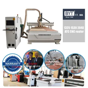 Automatic tool changer factory price wood MDF Acrylic woodworking cutting engraver CNC router for 3D door cabinet signs