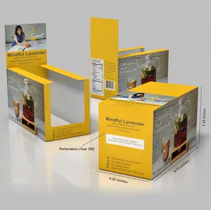 Boîtes d'emballage en papier Kraft avec Logo personnalisé, petit et grand produit, pour présentation de cigares et thé, contenant cosmétique, 50 pièces