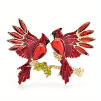 Broches et badges vintage en cristal au design classique pour femmes et hommes, épingles en émail à l'effigie d'animaux