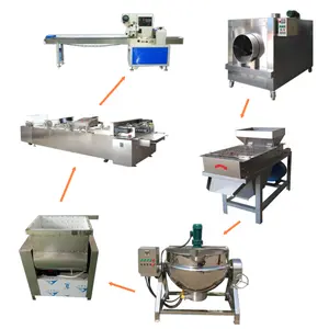 Automatische Granen Muesli Snap Energie Moer Bar Maker Sesamzaad Broos Maken Machine Pinda Snoep Eiwit Bar Productielijn