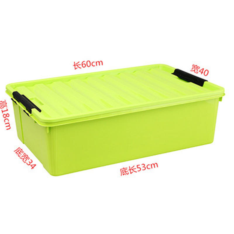 ขนาดใหญ่ สีเขียว ไม่มีล้อ ขนาด 60*40*18 ซม.