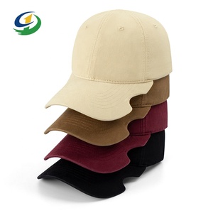 Gorras หมวกเบสบอลสำหรับกีฬากลางแจ้งหมวกขอบนิ่มแบบไม่สมบูรณ์ทำจากผ้าฝ้าย6แผง - Product Image 1